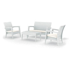 MIAMI ΣΕΤ WHITE 2ΠΟ+1ΚΑ+ΤΡΑΠ.92Χ53εκ.+ΜΑΞ ΠΟΛ/ΝΙΟΥ KZ-530300