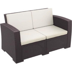 MONACO BROWN 2ΘΕΣΙΟΣ ΚΑΝΑΠΕΣ ΜΕ ΜΑΞ. ΠΟΛ/ΝΙΟΥ KZ-530814