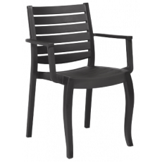 ZEUS-W πολυθρόνα polypropylene ΑΝΘΡΑΚΙ, 56x52x84 ZEUS-W πολυθρόνα polypropylene ΑΝΘΡΑΚΙ, 56x52x84