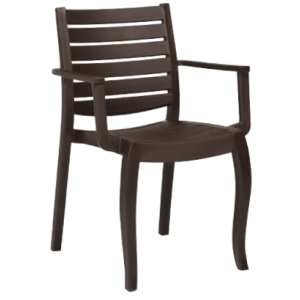 ZEUS-W πολυθρόνα polypropylene ΚΑΦΕ, 56x52x84