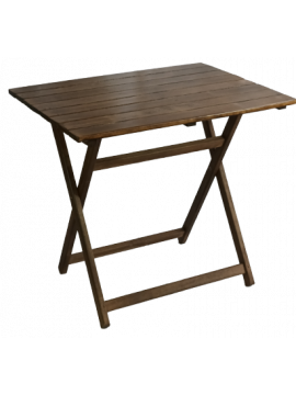 ΖΩ-TΡ τραπέζι κήπου ξύλινο εμποτ. ΚΑΡΥΔΙ, 80x60xH74