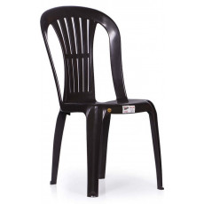 SELIN καρέκλα κήπου πλαστική ΑΝΘΡΑΚΙ, 42x39xΗ87