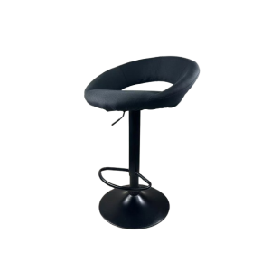 TWIST σκαμπό ρυθμιζόμενo ΜΑΥΡΟ ύφασμα ΜΑΥΡΟ, 52x52xH75/96