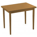 BALI τραπέζι κουζίνας ξύλινo 60(x2)x90xH75