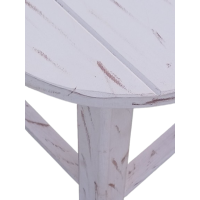 ΣΚΑΛΙΣΤΟ-Η30 σκαμπό χαμηλό ξύλινο ΠΑΤΙΝΑ ΛΕΥΚΗ / 30x30xH30