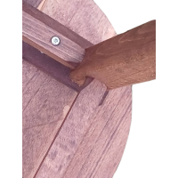 ΣΚΑΛΙΣΤΟ-Η50 σκαμπό χαμηλό ξύλινο ΕΜΠΟΤΙΣΜΟΥ ΚΑΡΥΔΙ / 30x30xH50