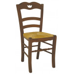 VALENTINA καρέκλα κουζίνας ξύλινη χρώμα ΚΑΡΥΔΙ, 42x49x86