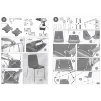 LOLLIPOP LEGS καρέκλα polycarbonate gloss ΛΕΥΚΟ, 46x46x87