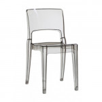 ISY καρέκλα polycarbonate ΓΚΡΙ ΔΙΑΦΑΝΗ, 45x52x81
