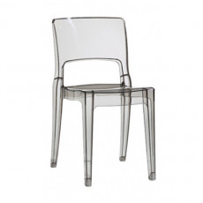 ISY καρέκλα polycarbonate ΓΚΡΙ ΔΙΑΦΑΝΗ, 45x52x81