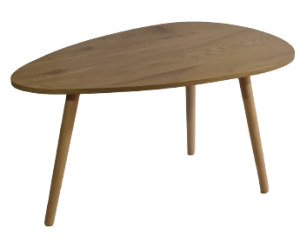 COCU-HIGH τραπεζάκι σαλονιού ξύλο ΦΥΣΙΚΟ, 105x63x47