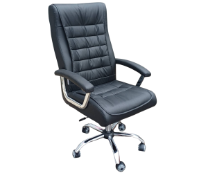 BLANCO πολυθρόνα γραφείου διευθυντού δερματίνη ΜΑΥΡΗ / 62x78xH115-125