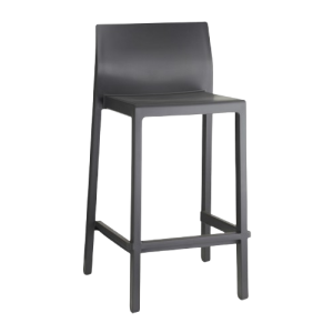 KATE-2346 σκαμπό εξωτερικού χώρου ψηλό technopolymer ΓΚΡΙ ΑΝΟΙΚΤΟ / 48x47xH65/88