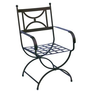 ΚΥΚΛΟΣ-3755 πολυθρόνα κήπου μεταλλική ΧΡΩΜΑ ΕΠΙΛΟΓΗΣ, 56x60xH92