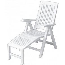 LUCREZIA-RELAX ημιξαπλώστρα πλαστική ΛΕΥΚΗ 59x59(+41)xH104 LUCREZIA-RELAX ημιξαπλώστρα πλαστική ΛΕΥΚΗ 59x59(+41)xH104