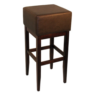 Σ-119 σκαμπό ψηλό ξύλινο ΧΡΩΜΑ ΞΥΛΟΥ & ΤΑΠΕΤΣΑΡΙΑΣ ΕΠΙΛΟΓΗΣ, 40x40xH83 