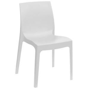 ROME καρέκλα polypropylene ματ ΛΕΥΚΟ, 54x52x81