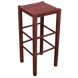 ΣΚ-75-ΧΠ-ΠΥ σκαμπό ψηλό ξύλινο ΕΜΠΟΤΙΣΜΟΥ ΚΑΡΥΔΙ με ΠΥΧΑΚΙ, 40x40xH75