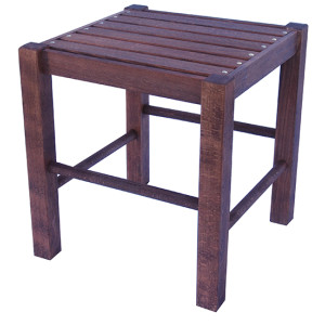 ΣΚ-45-ΧΠ-ΠΥ σκαμπό χαμηλό πυχάκι ξύλινο ΚΑΡΥΔΙ, 35x35xH40 