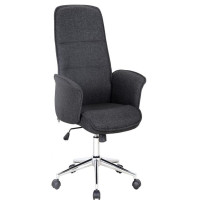 UNI-SOFT-HB πολυθρόνα γραφείου με ψηλή πλάτη ύφασμα ΓΚΡΙ /  65x50x108/118