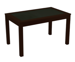 Τ-115 ΤΖΑΜΙ τραπέζι ενιαίου χώρου ξύλινo ΧΡΩΜΑ ΕΠΙΛΟΓΗΣ, 80x120(+40)xH75