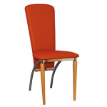 TOSCA καρέκλα χρωμίου με ταπετσαρία δερματίνη ΕΠΙΛΟΓΗΣ, 45x55x95