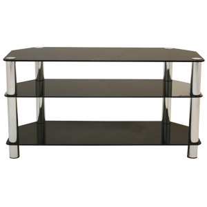 TV-005 τραπεζάκι tv χρωμίου με τζάμι ΔΙΑΣΤΑΣΗ ΕΠΙΛΟΓΗΣ