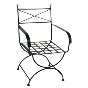 ΧΙΑΣΤΙ-3787 πολυθρόνα κήπου μεταλλική ΧΡΩΜΑ ΕΠΙΛΟΓΗΣ, 58x58xΗ89