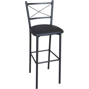 ΧΙΑΣΤΗ-484 σκαμπό ψηλό μεταλλικό με ΚΑΘΙΣΜΑ & ΧΡΩΜΑ ΕΠΙΛΟΓΗΣ, 38x40xH98