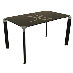 YL-811 τραπέζι χρωμίου με τζάμι 60x90xH75
