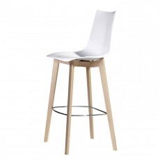 ZEBRA-2810 σκαμπό ψηλό με ξύλο και polycarbonate ΛΕΥΚΟ, 46x50xΗ68/104 ZEBRA-2810 σκαμπό ψηλό με ξύλο και polycarbonate ΛΕΥΚΟ, 46x50xΗ68/104